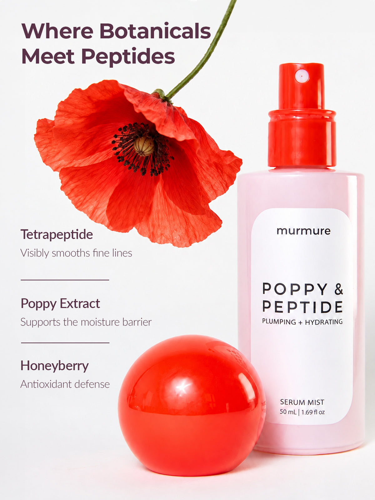 Poppy and Peptide: Serum Mist