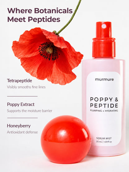 Poppy and Peptide: Serum Mist
