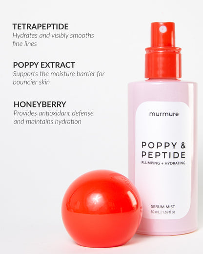 Poppy and Peptide: Serum Mist